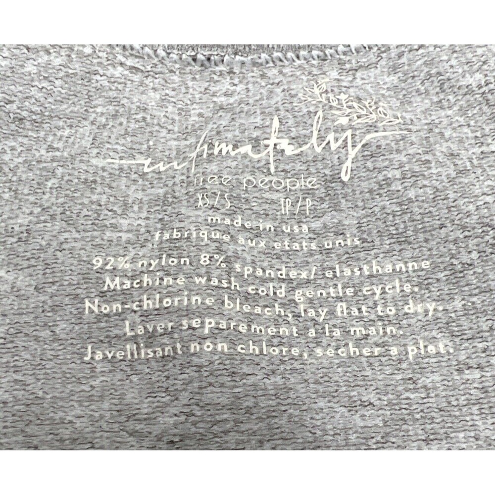 Women’s Free People Biker Shorts XS/S Mid Rise Intimately Free People Grey New - Picture 7 of 7